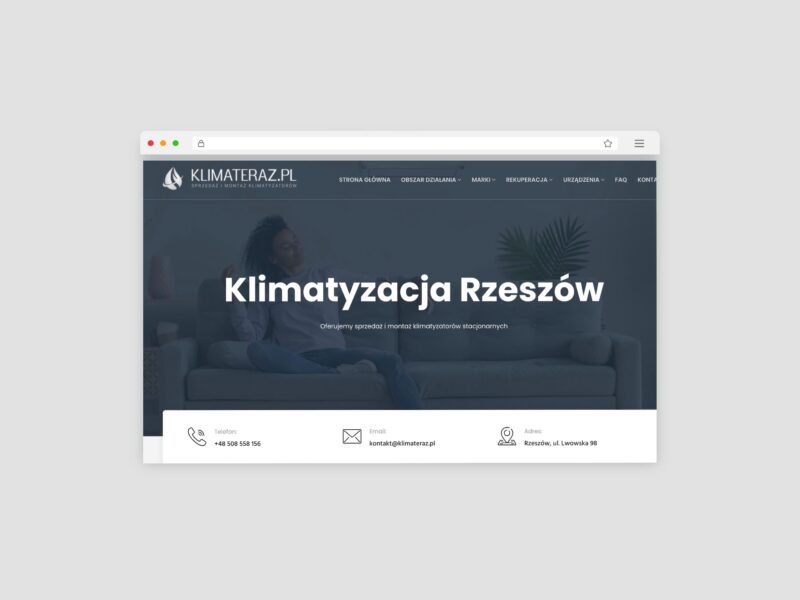 Gdzie zamontować klimatyzator: salon z aneksem